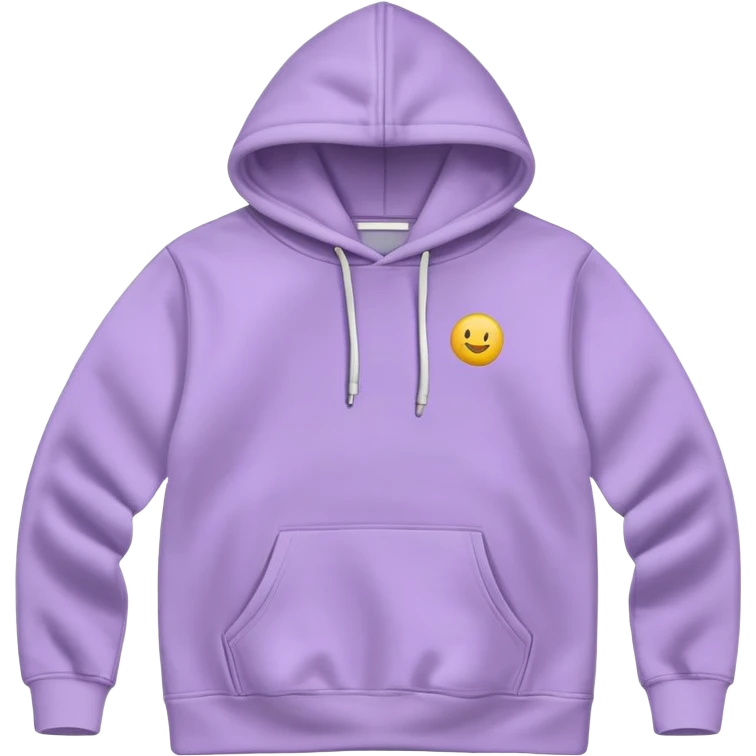 pastel purple hoodie flatlay  emoji