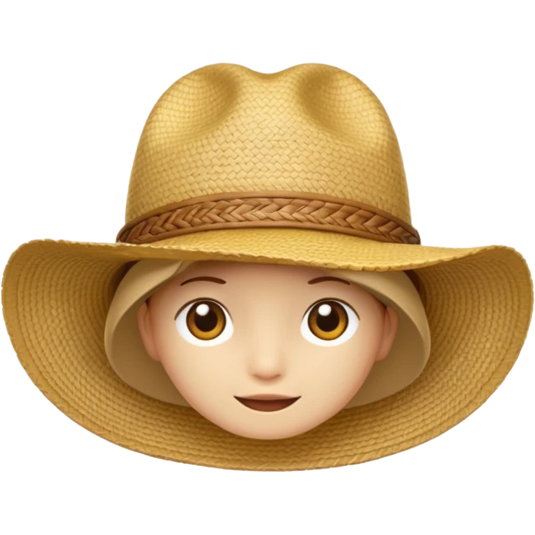 Chapeau de paille emoji