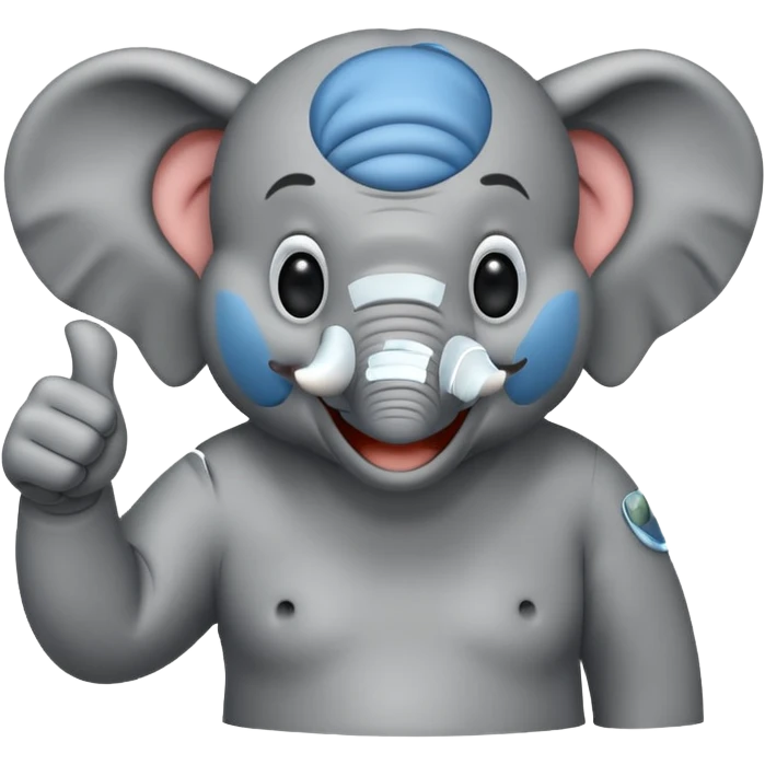 elephant thumbs up emoji
