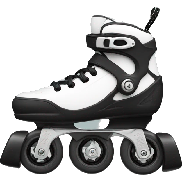 a black rollerblade inline skate, the model called "TWISTER XT" emoji