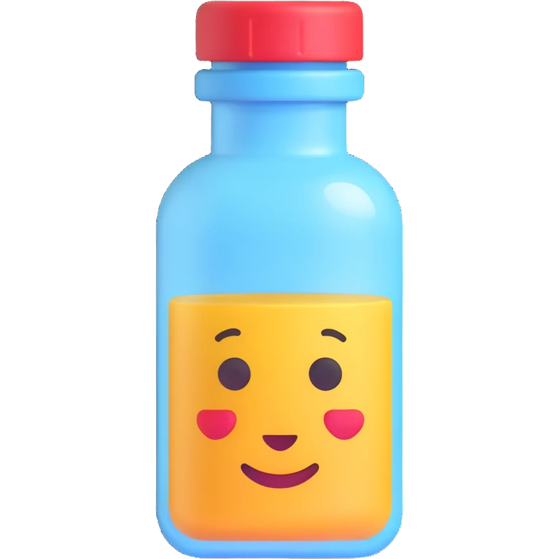 A medicine bottle emoji. emoji