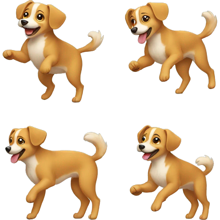cute dog dancing emoji