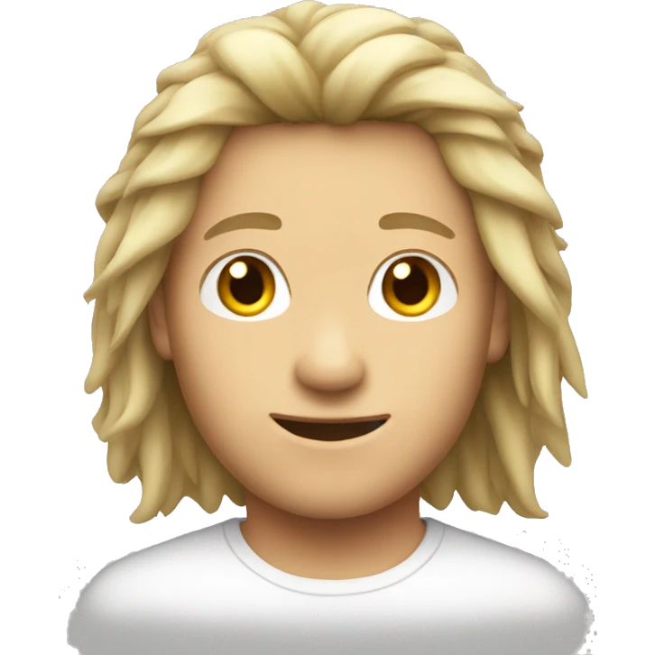 boy mullet hair emoji