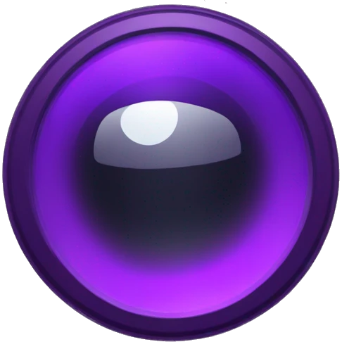Purple search lens emoji