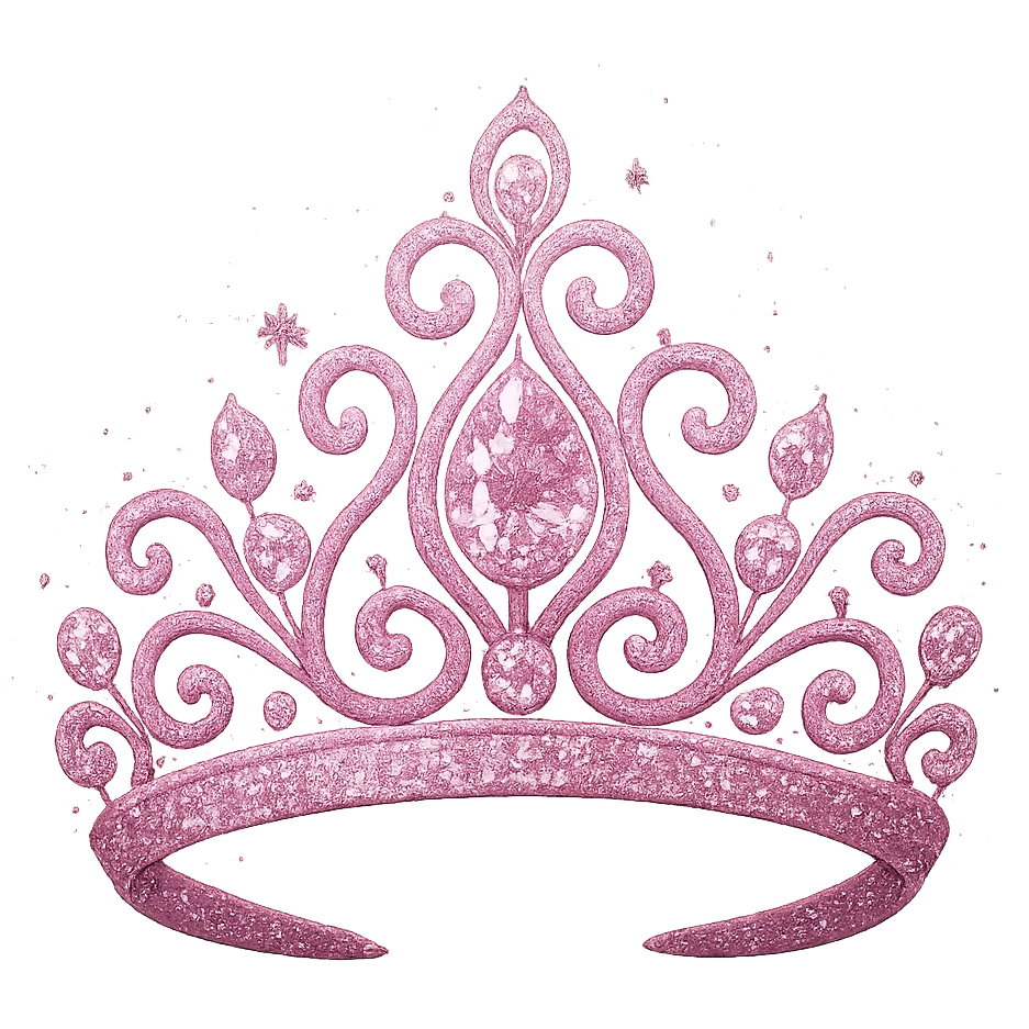 pink sparkling tiara emoji
