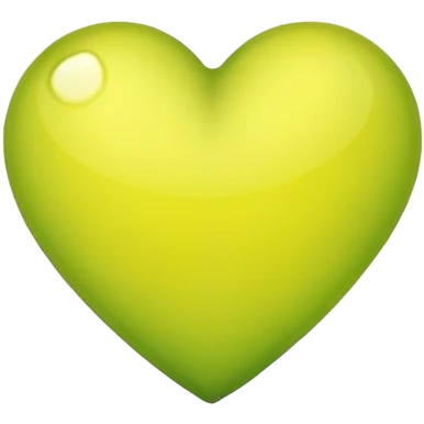 Yellowish green heart emoji