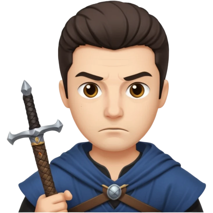 a man holding sword emoji