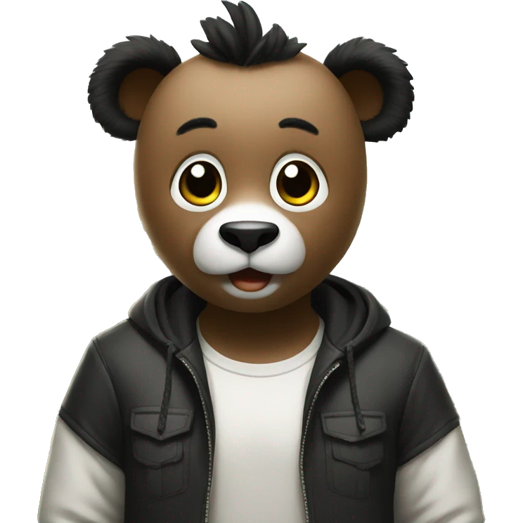 Panda at nani house emoji
