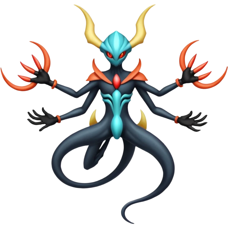 Darkrai-Deoxys-Giratina-fusion, full body emoji