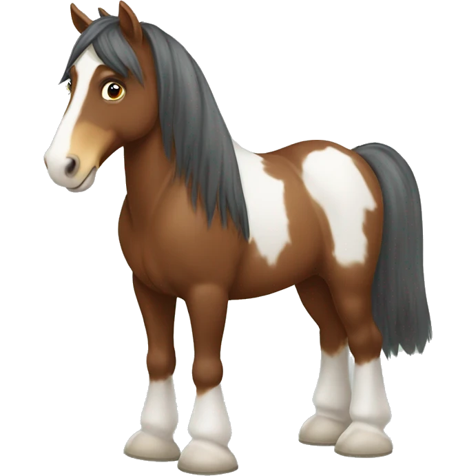 Clydesdale horse emoji