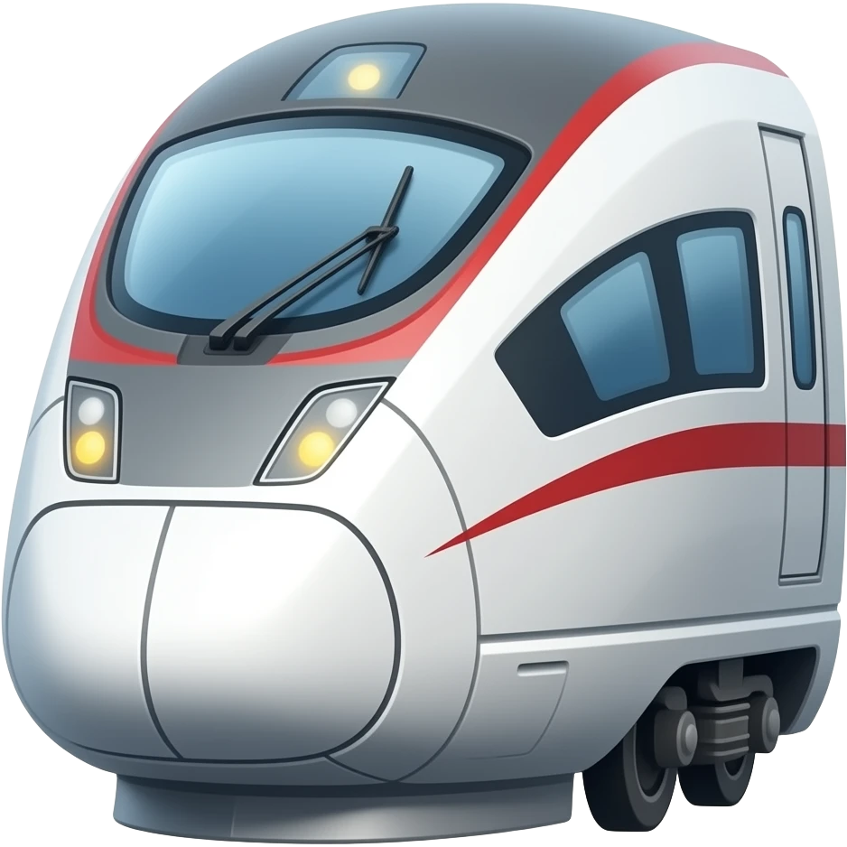 High-speed rail emoji