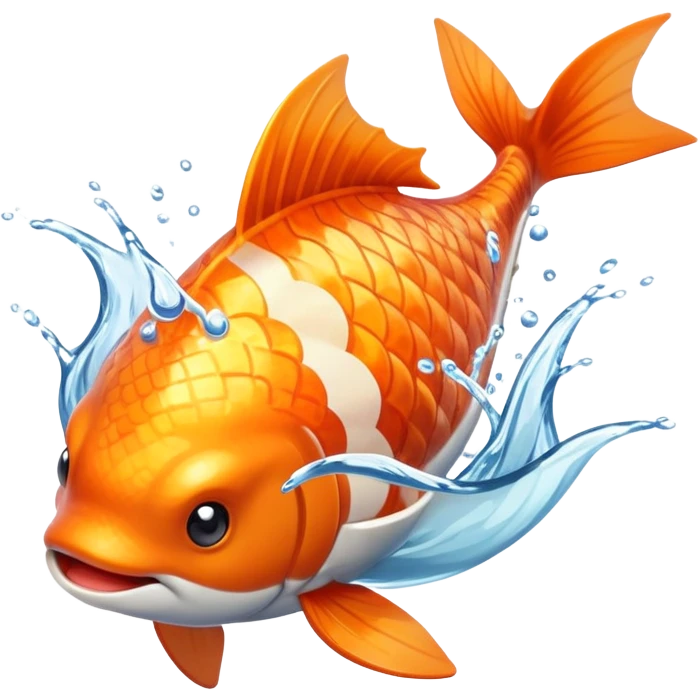 Magikarp Pokémon splashing water emoji