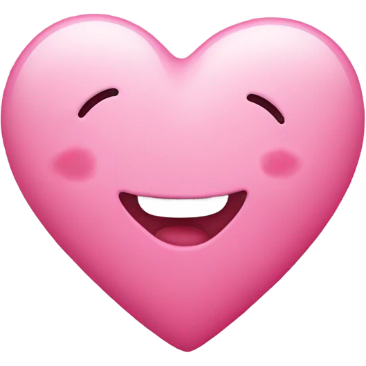 Pink heart with the word pookie on the inside emoji