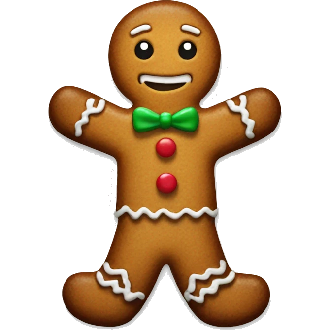 Gingerbread man emoji