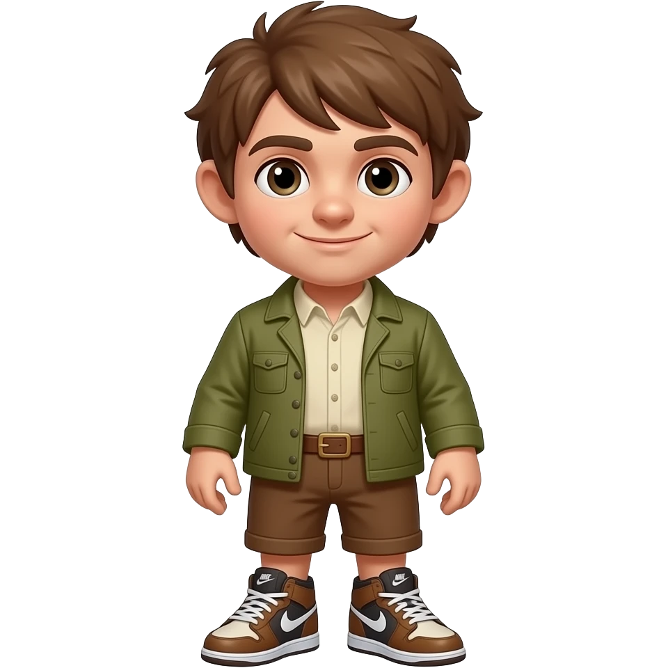 A hobbit with nike shoes on his feet emoji