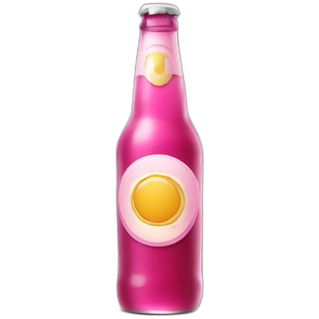 Pink Bottle beer emoji
