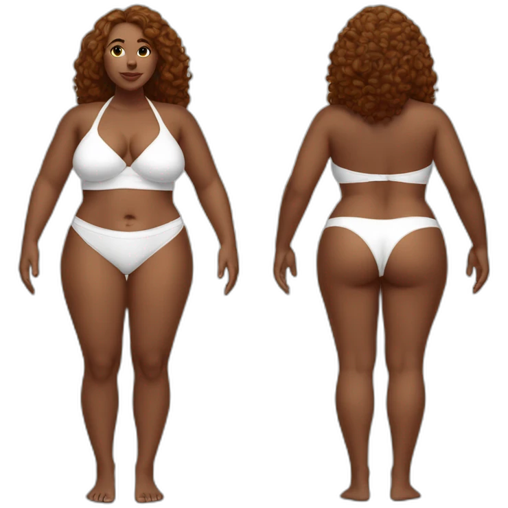 full-body-curvy-beauty-in-a-white-understaffed bikini-both-sides emoji