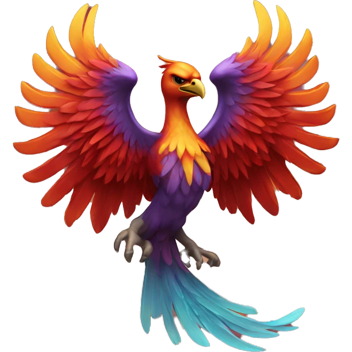 Phoenix with "RIP" above it with red text emoji