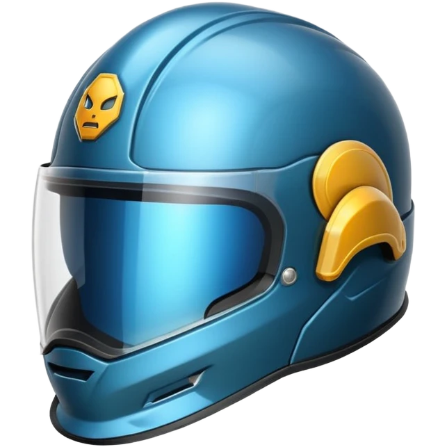  une casque avec un logo businness emoji
