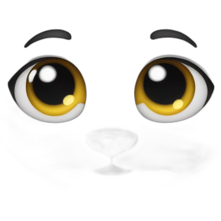 Chat, qui fait les gros yeux emoji