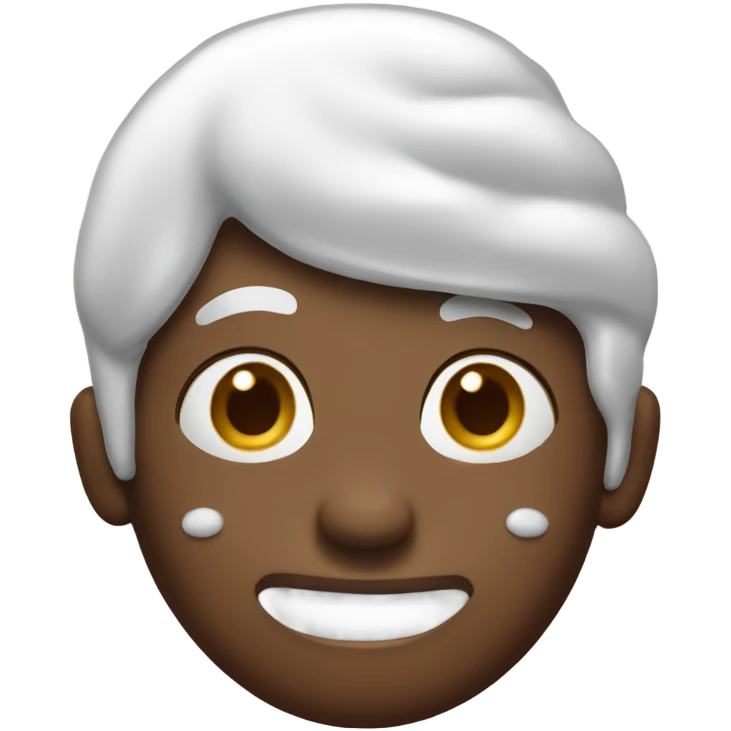 Frosting on face emoji