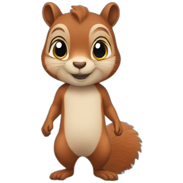 Squirrel in unitard emoji
