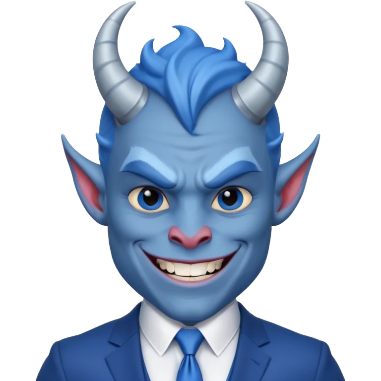 Kind Blue Devil emoji