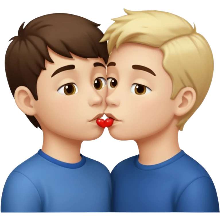 Boys kissing emoji