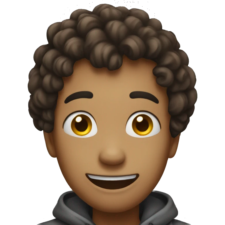 Feeling the pain and smiling outside emoji