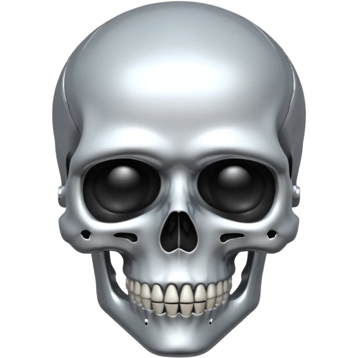 I want an Al wearing a skull emoji