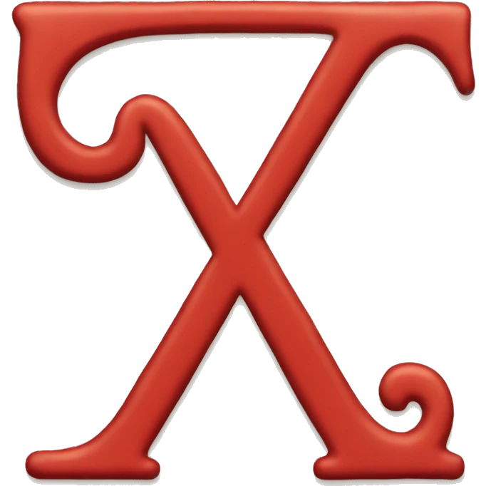 big RED letter "A" emoji