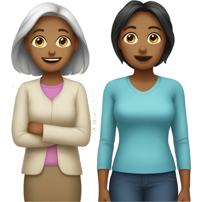 mom and douther emoji