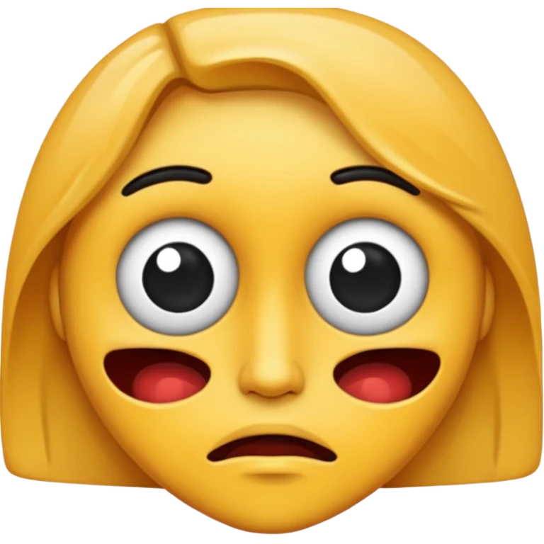 Make a distorted face emoji