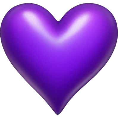 Shiny purple heart emoji