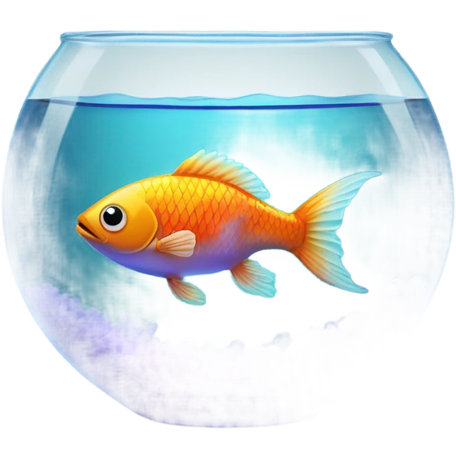 Fish in a fishbowl emoji