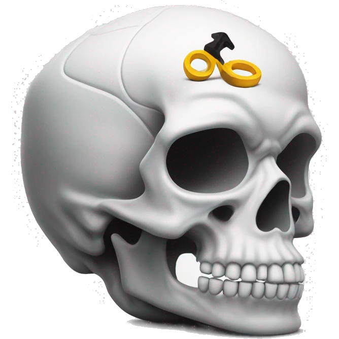 scull with nike shox emoji