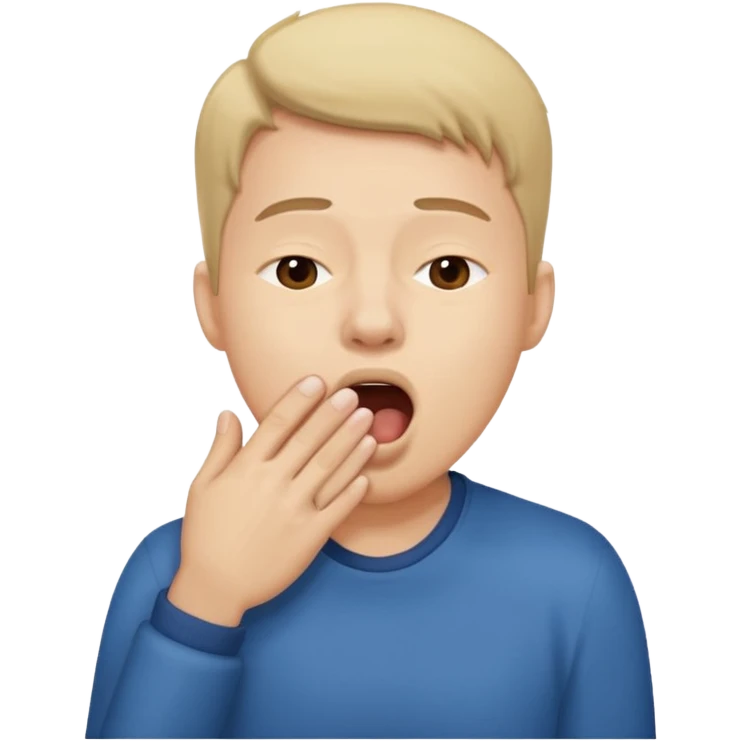 People Yawning with Hand on Mouth emoji