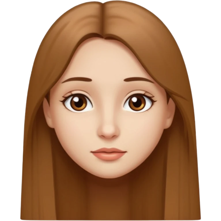 JE VOUDRAIS UNE FILLE AUX YEUX MARRONS UN PETIT NEZ LES LEVRE MOYENNE AVC DES CHEVEUX LISSE DETACHE MARRON CLAIR long  emoji