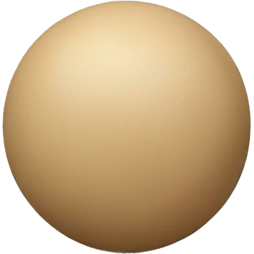 Beige ball emoji
