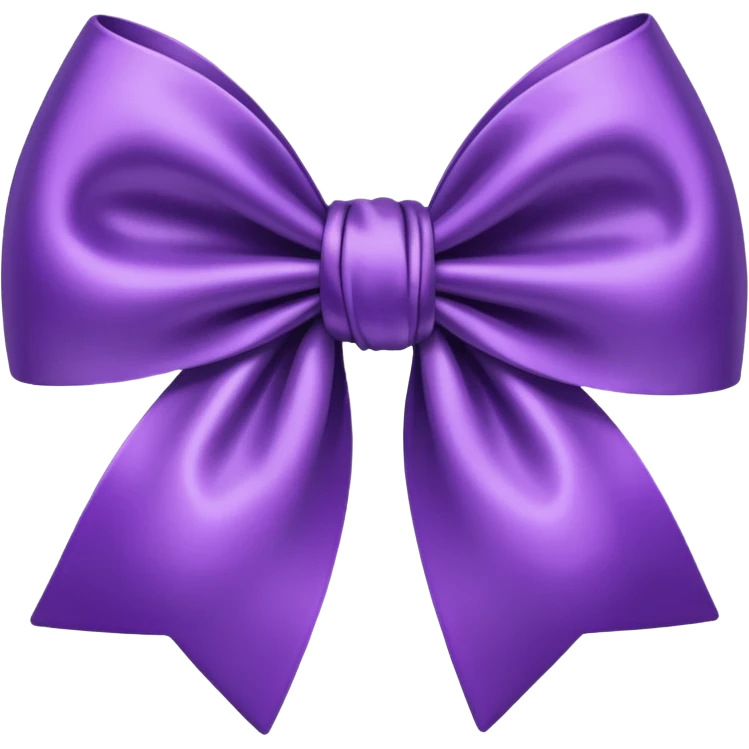 Purple bow emoji