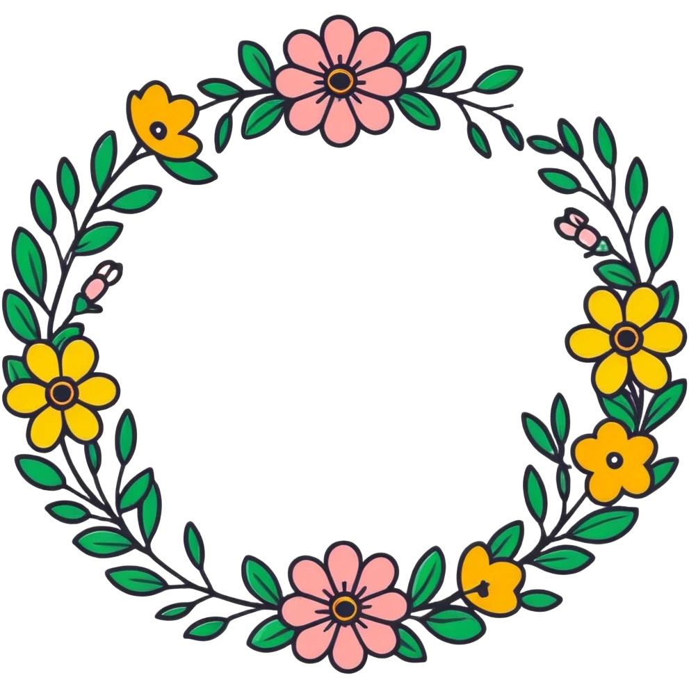 floral garland wreath emoji