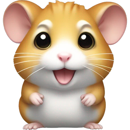 Hamster with surf emoji