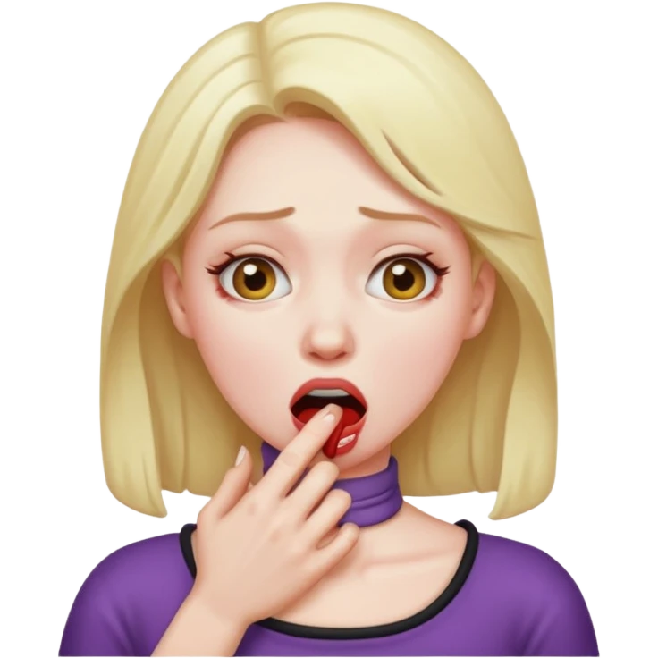 Woman choking emoji