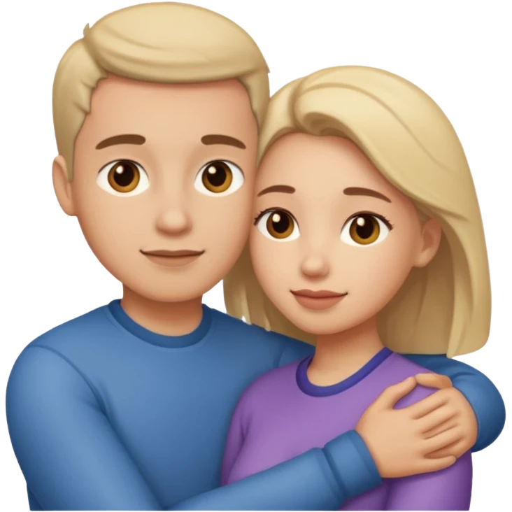 emoji de abrazar a papa y mama emoji