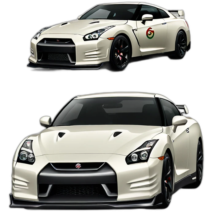 Nissan-skyline-gt-r35,gucci emoji
