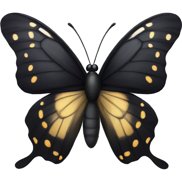 Black butterfly emoji