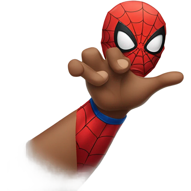 Emoji with spider man hand signal emoji