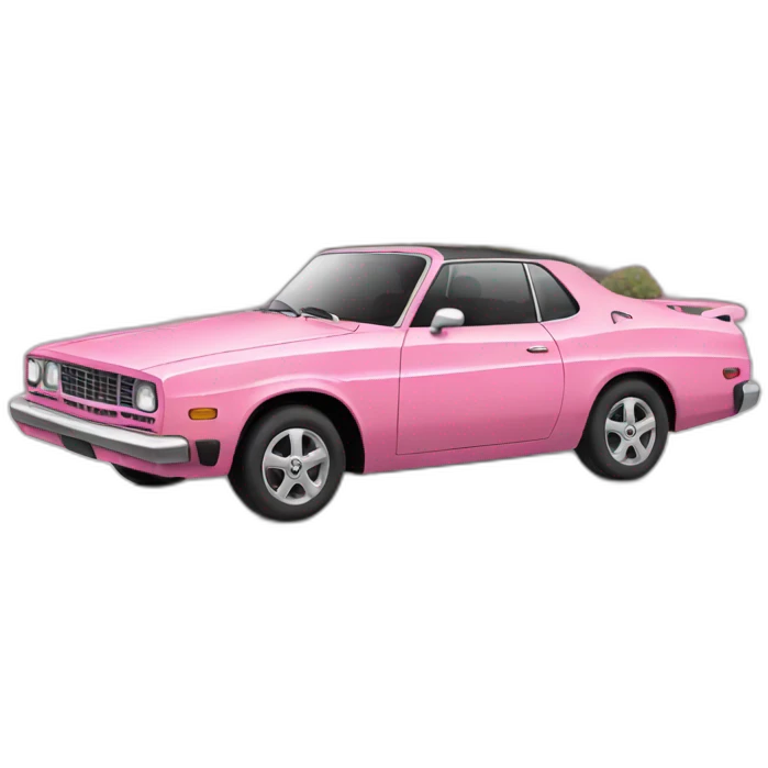 Pink car emoji