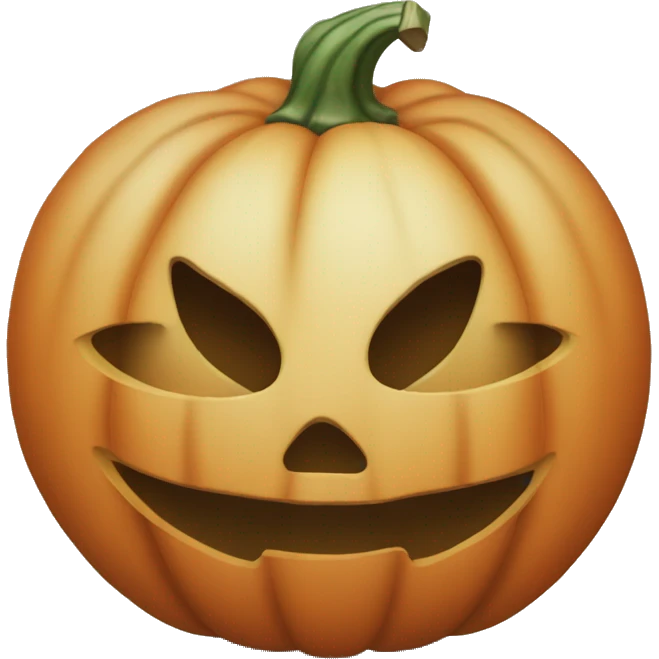 pumpkin without a face emoji