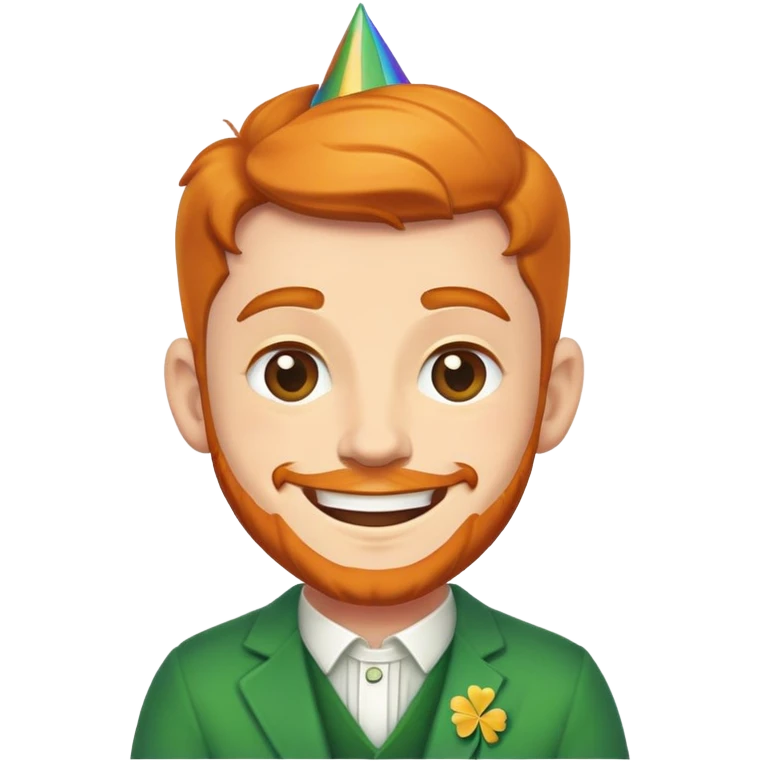 Gay Irish man celebrating his birthday emoji
